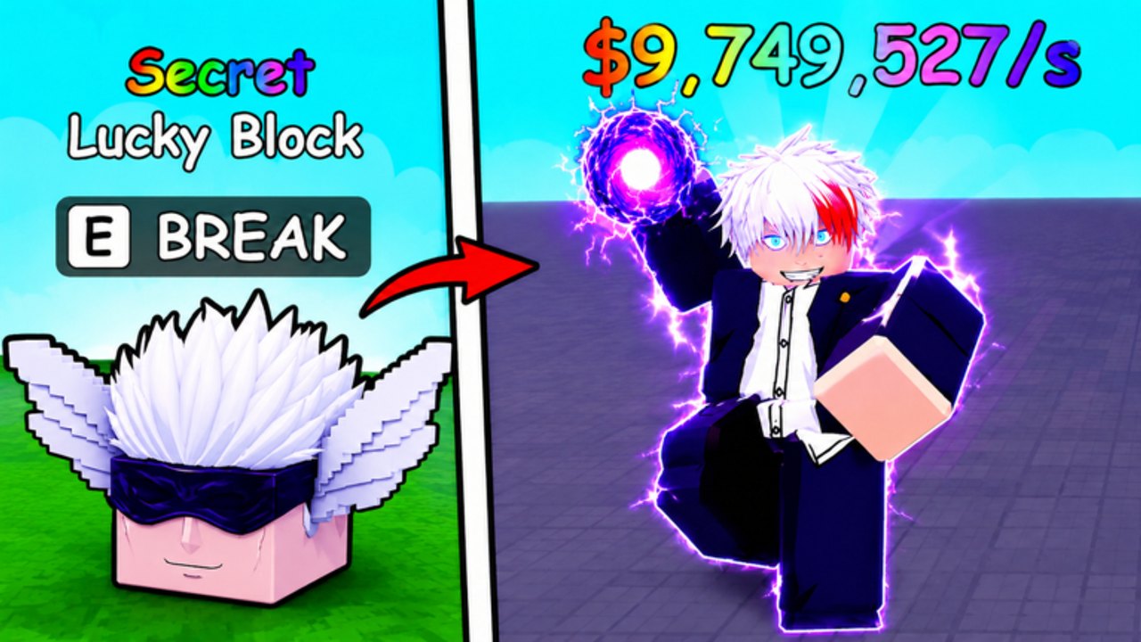 Capture Break For Anime Roblox de l'arène Lucky Blocks et des unités Anime